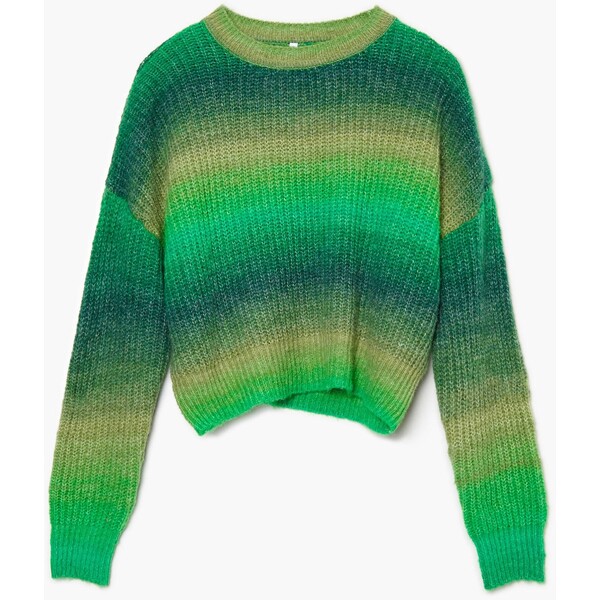 Cropp Zielony sweter w paski 6787N-77M