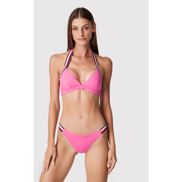 Tommy Hilfiger Góra od bikini Triangle Fixed UW0UW02696 Różowy