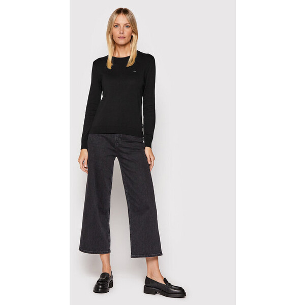 Calvin Klein Sweter K20K203285 Czarny Regular Fit