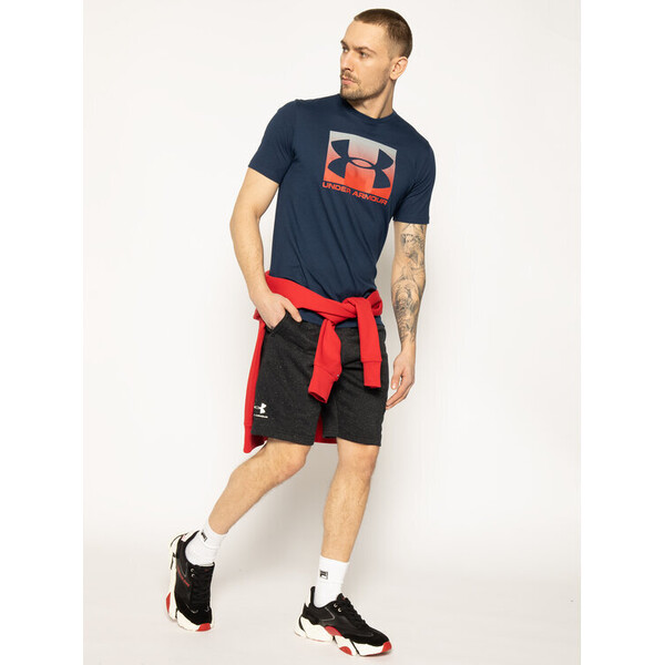 Under Armour T-Shirt Ua Boxed Sportstyle 1329581 Granatowy Loose Fit