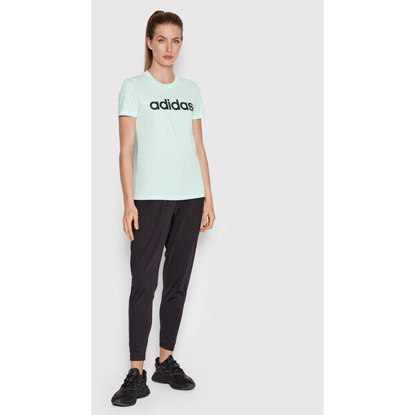 adidas T-Shirt Essentials HC9271 Zielony Slim Fit