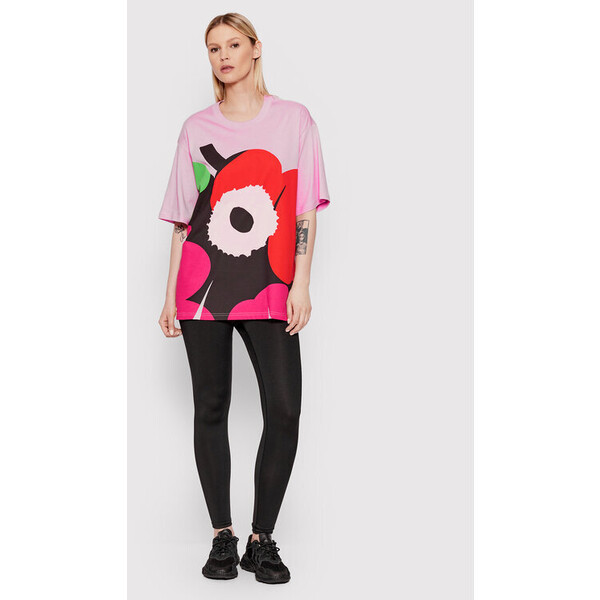 adidas T-Shirt MARIMEKKO HC4188 Różowy Loose Fit
