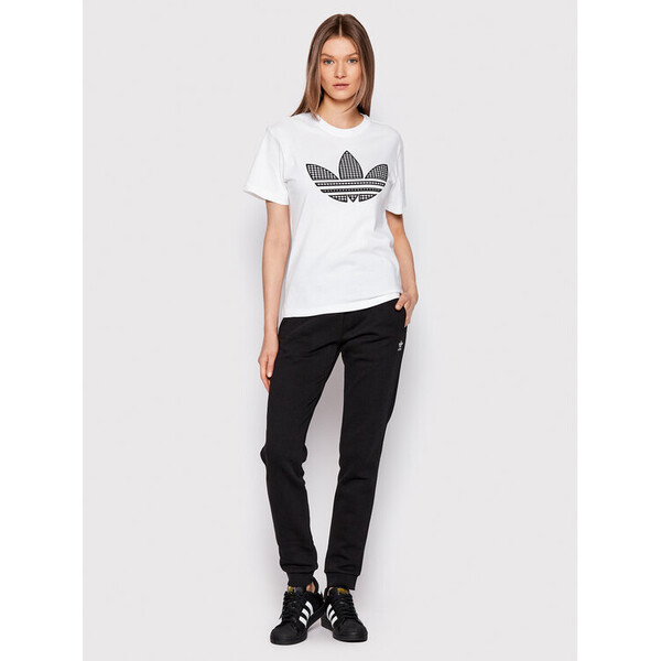 adidas T-Shirt Trefoil HB9436 Biały Regular Fit