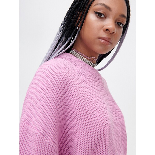 Cropp Różowy sweter oversize 6999N-03X