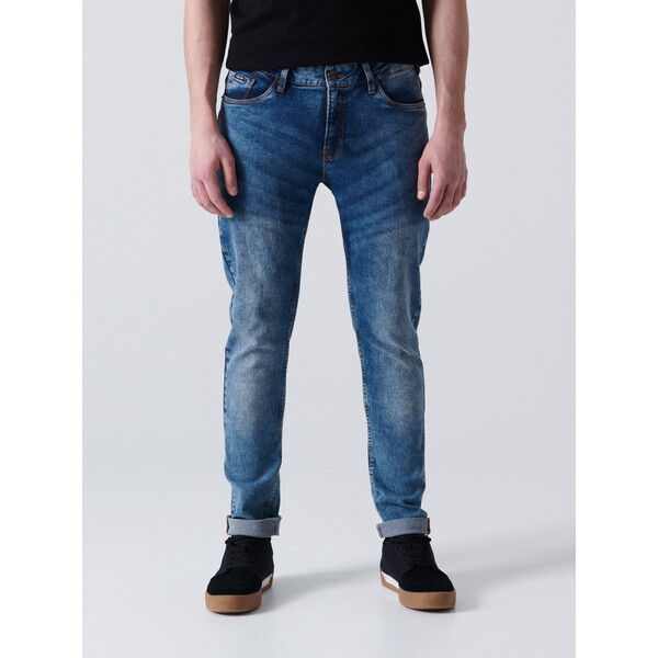 Cropp Jeansy skinny z efektem sprania 6138D-55J