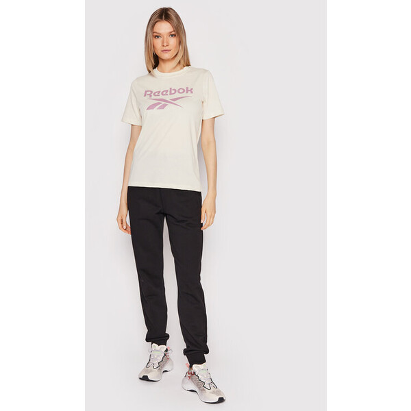 Reebok T-Shirt Identity HI0540 Beżowy Relaxed Fit