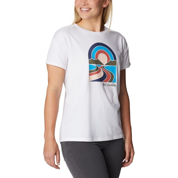 Damski t-shirt treningowy z nadrukiem COLUMBIA Sun Trek Graphic Tee II