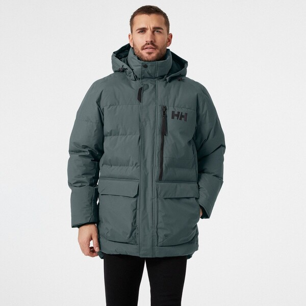 Męska kurtka puchowa pikowana HELLY HANSEN TROMSOE JACKET - morska