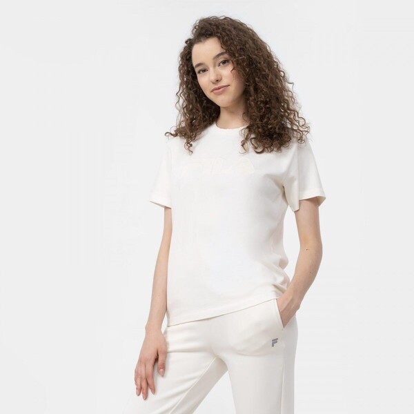 Damski t-shirt basic FILA BUEK - biały
