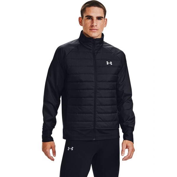 UNDER ARMOUR Męska kurtka do biegania Run Insulate Hybrid Jacket - czarna