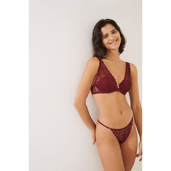 women'secret stringi Leaf Lace Garnet 4214170