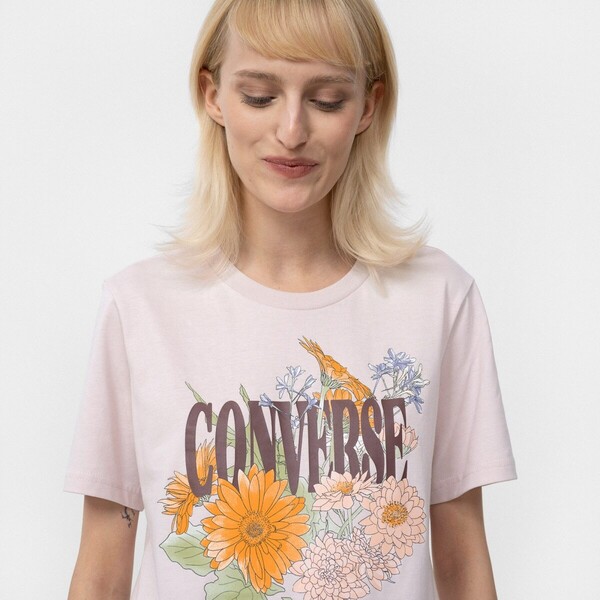 Damski t-shirt z nadrukiem CONVERSE Desert Floral