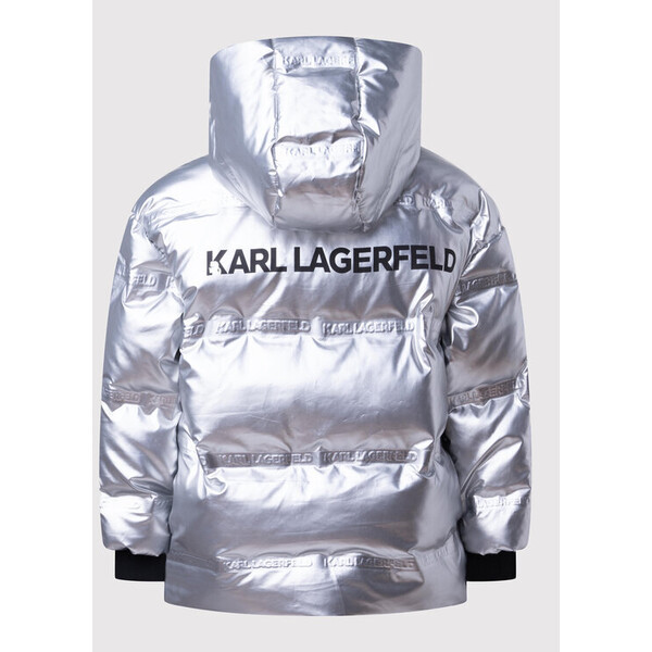 KARL LAGERFELD Kurtka puchowa Z16140 M Srebrny Regular Fit