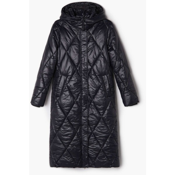 Cropp Czarny pikowany płaszcz 7749N-99X