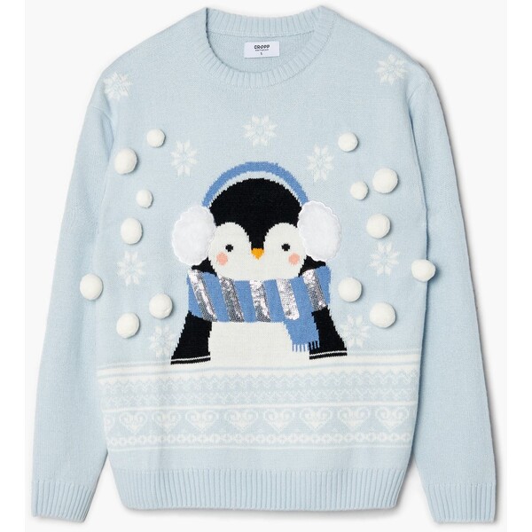 Cropp Sweter świąteczny z pingwinem 7003N-05X