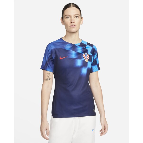 Damska koszulka piłkarska Nike Dri-FIT Chorwacja Stadium 2022/23 (wersja wyjazdowa)