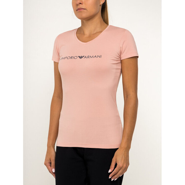 Emporio Armani Underwear T-Shirt 163321 9A317 13270 Różowy Slim Fit