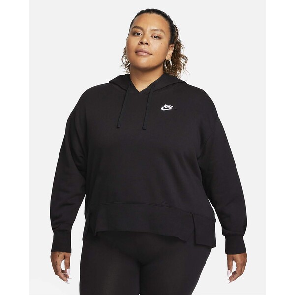 Damska bluza z kapturem o kroju oversize (duże rozmiary) Nike Sportswear Club Fleece