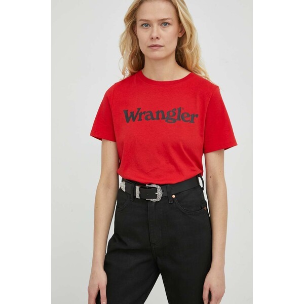 Wrangler t-shirt bawełniany W7N4D3XWO