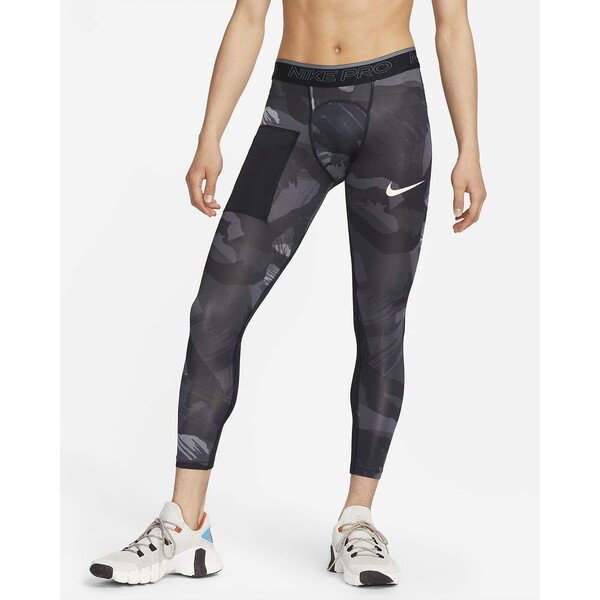 Męskie legginsy we wzór moro Nike Pro Dri-FIT