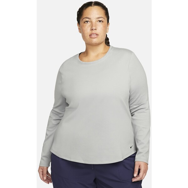 Damska koszulka z długim rękawem o standardowym kroju (duże rozmiary) Nike Therma-FIT One