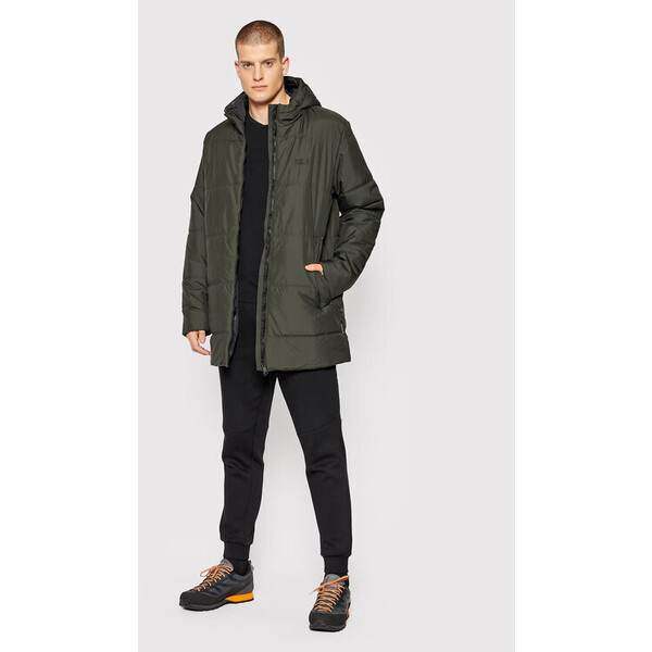 Jack Wolfskin Kurtka puchowa North York 1206381 Zielony Regular Fit