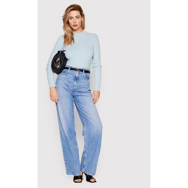 Calvin Klein Jeans Sweter J20J217898 Niebieski Slim Fit