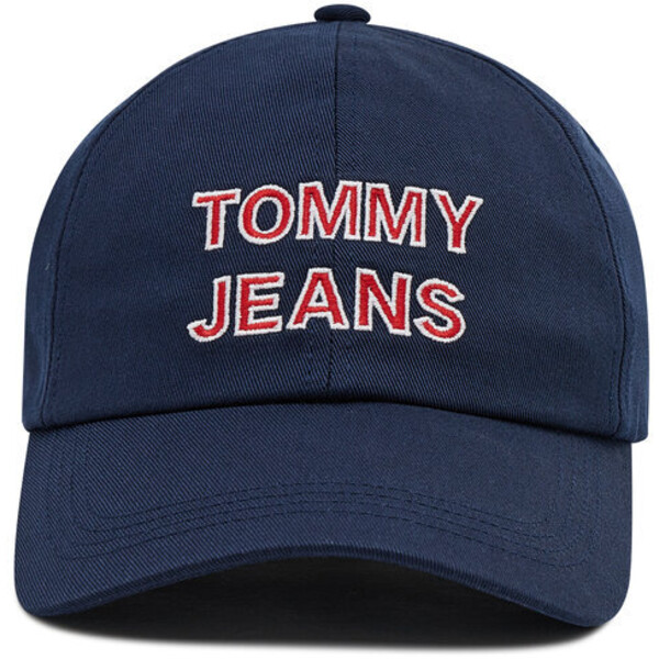Tommy Jeans Czapka z daszkiem Graphic Cap AW0AW10191 Granatowy