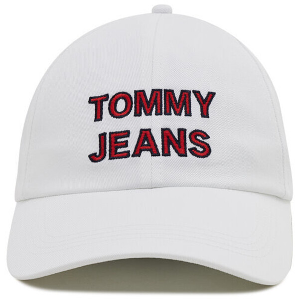 Tommy Jeans Czapka z daszkiem Graphic Cap AW0AW10191 Biały