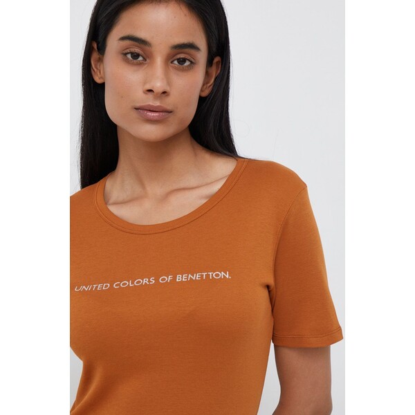 United Colors of Benetton t-shirt bawełniany 3GA2E16A2.37D