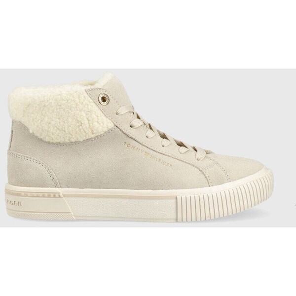 Tommy Hilfiger sneakersy zamszowe Warmlined High Sneaker FW0FW06756.ACI