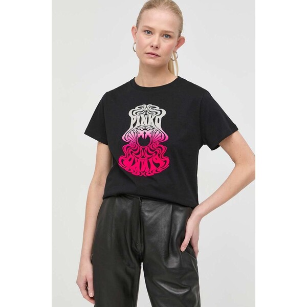 Pinko t-shirt bawełniany 1G186Z.Y6K7