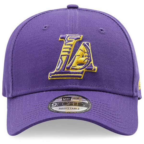 New Era Czapka z daszkiem La Lakers Team Logo 9Forty 60285091 Fioletowy