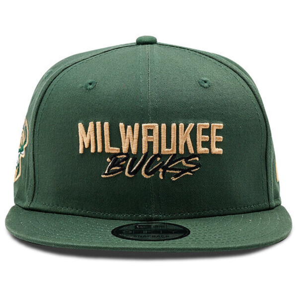 New Era Czapka z daszkiem Milwaukee Bucks Script Logo 9Fifty 60285201 Zielony