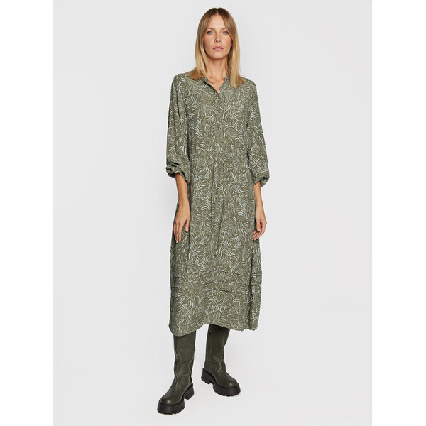 MSCH Copenhagen Sukienka koszulowa Jenica 16941 Zielony Regular Fit