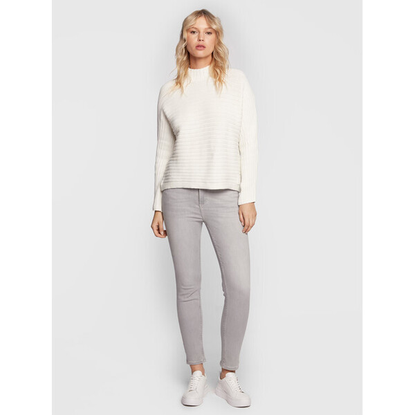 Comma Sweter 2121754 Biały Relaxed Fit
