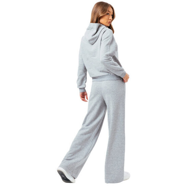 HYPE Dres Justhype Flared Joggers Loungewear Set Szary Regular Fit