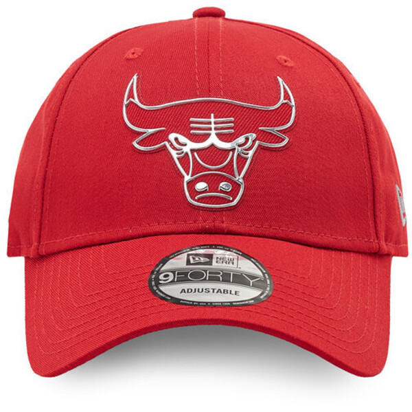 New Era Czapka z daszkiem Chicago Bulls Foil Logo 9Forty 60284875 Czerwony
