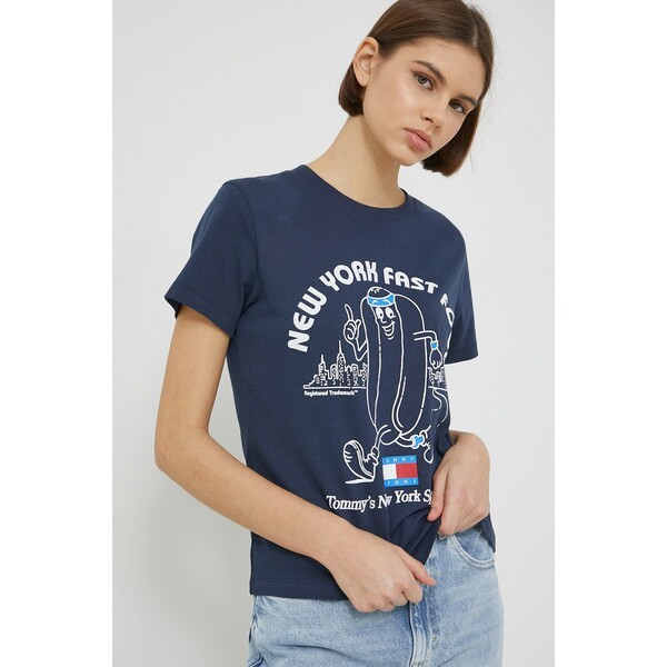 Tommy Jeans t-shirt bawełniany DW0DW15072.PPYX