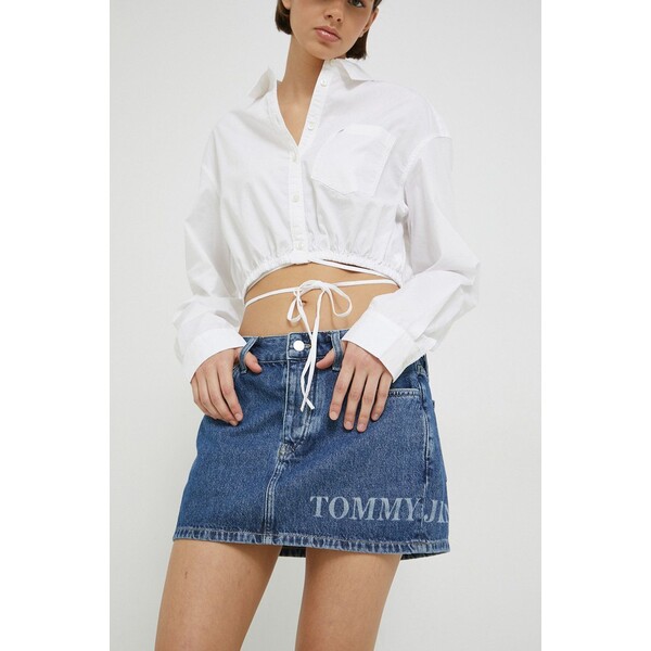 Tommy Jeans spódnica jeansowa DW0DW14834.PPYX