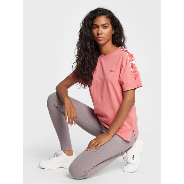 Fila T-Shirt Bonfol FAW0288 Różowy Regular Fit