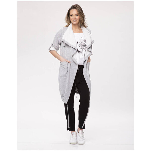 Look Made With Love Kardigan Look 500 Comfy grey Szary Over Fit