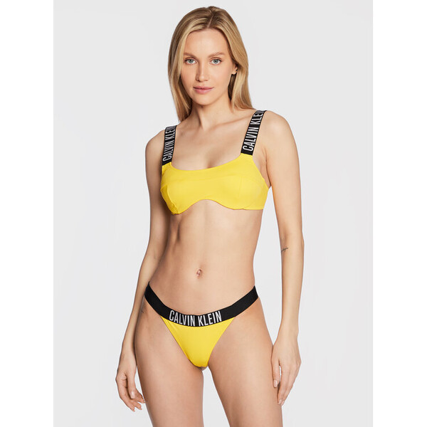 Calvin Klein Swimwear Góra od bikini Intense Power KW0KW01908 Żółty