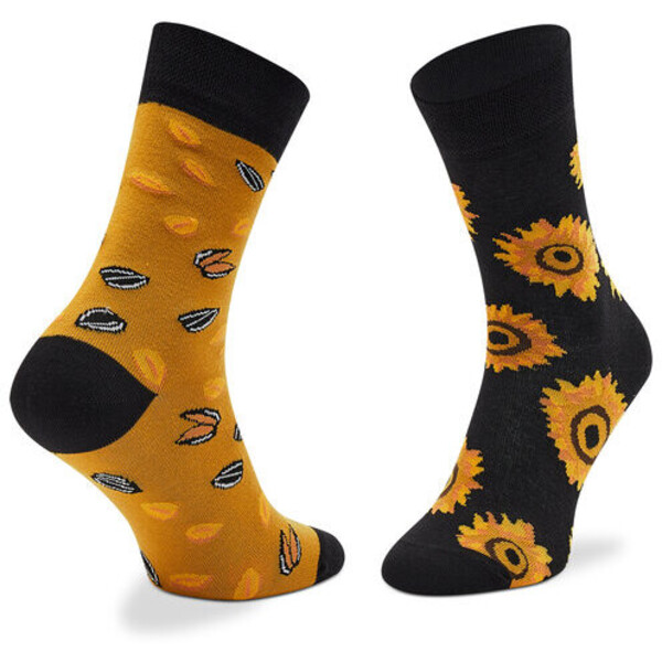 Todo Socks Skarpety wysokie unisex Sunflowers Żółty