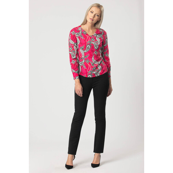 Quiosque Różowa bluzka ze wzorem paisley