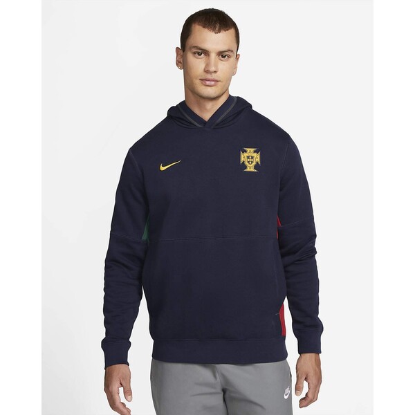 Męska piłkarska bluza z kapturem z dzianiny dresowej Nike Portugalia