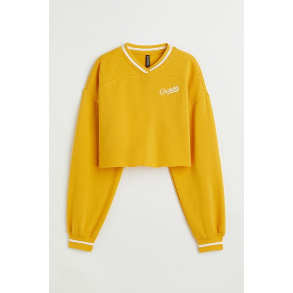 H&M Krótka bluza - 1031631007 Żółty