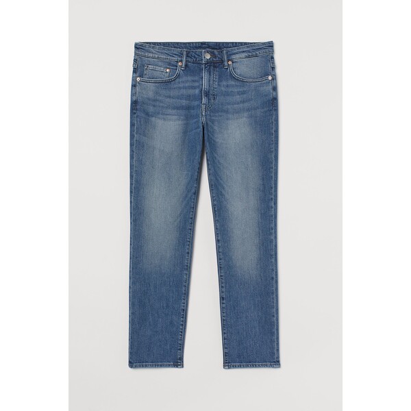 H&M Straight Regular Jeans - - ON 0811993065 Niebieski denim