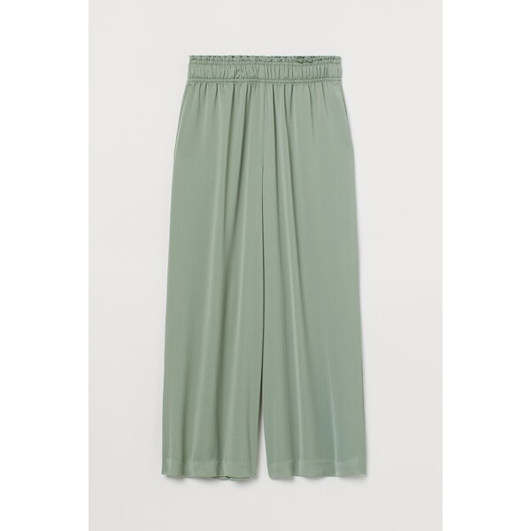 H&M Spodnie bez zapięcia - 0971104030 Szałwiowa zieleń
