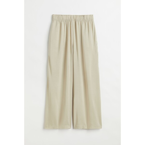 H&M Spodnie bez zapięcia - 0971104030 Light green-beige